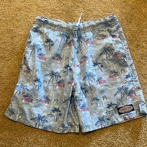 Vineyard Vines Boys Small Blue Palm Tree Tropical